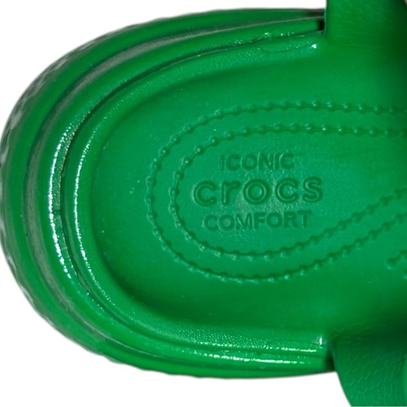 Crocs - Women’s ‘Stomp’ Fisherman High-Shine Platform Sandals - Green Ivy Size 9 - Picture 14 of 16